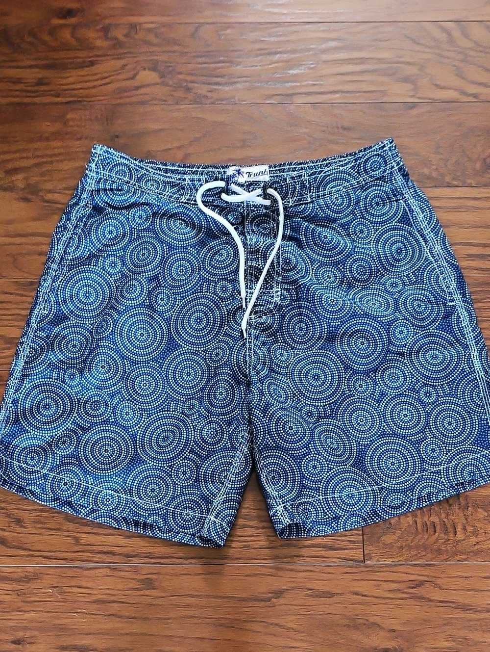 Trunks Mens Blue Swim Shorts Size L